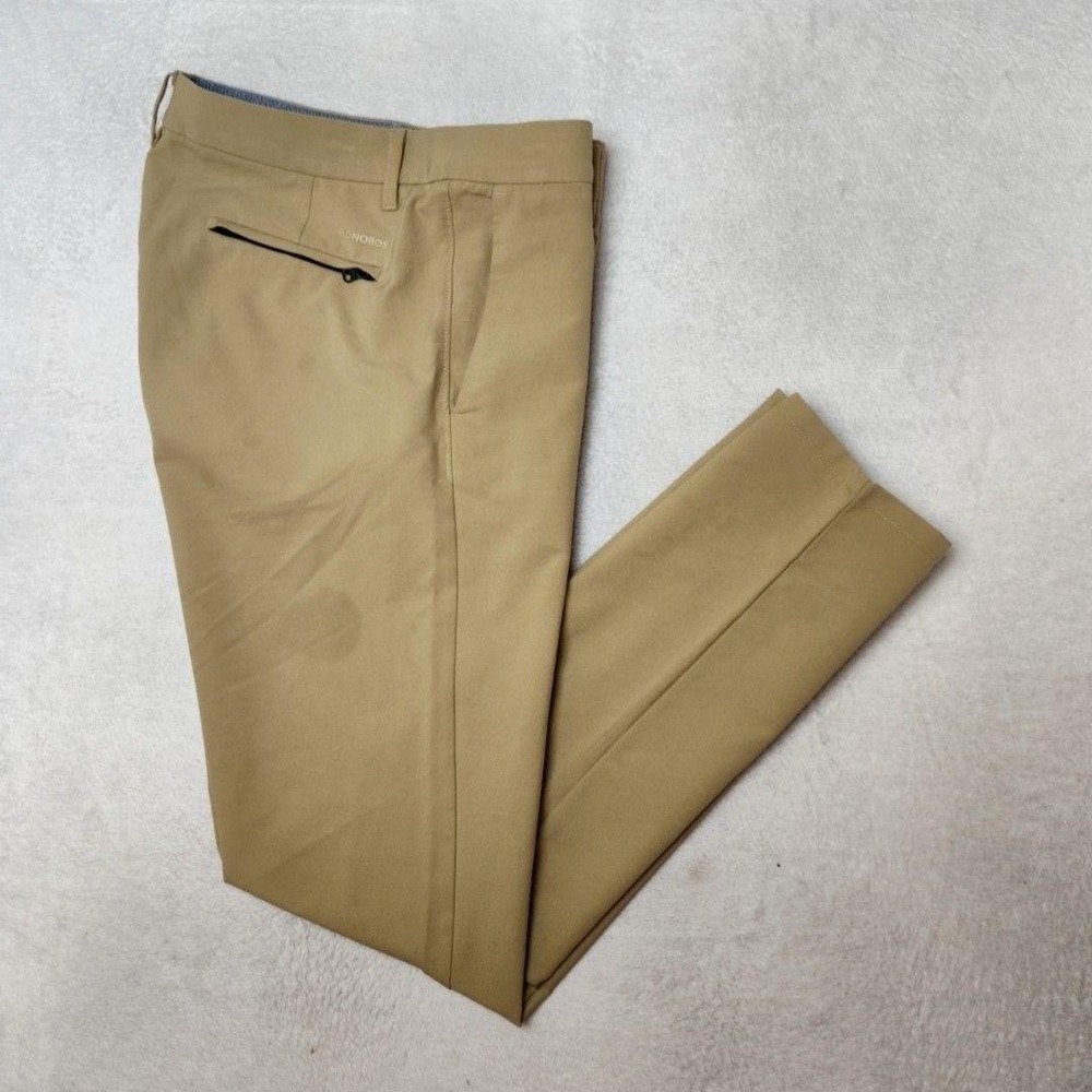 Bonobos Pants‎ Mens 30x32 Beige Golf Slim Taper Chino Link Performance Stretch